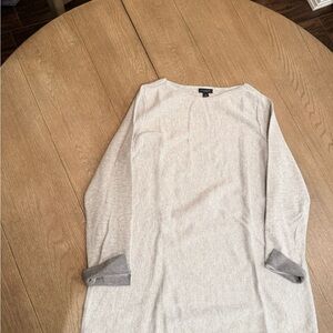 Ann Taylor Light Gray Knit Top